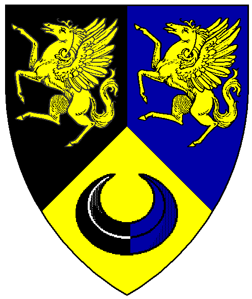 The arms of Alisaundre de la Camargue