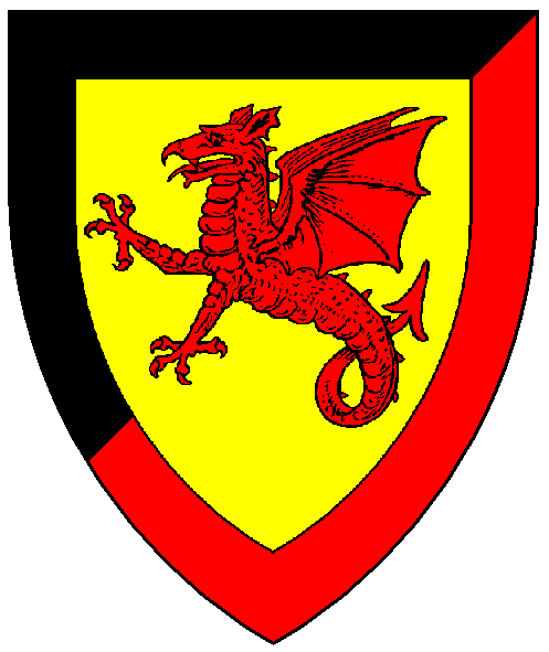 The arms of Gareth Deufreuddwyd ap Rhys