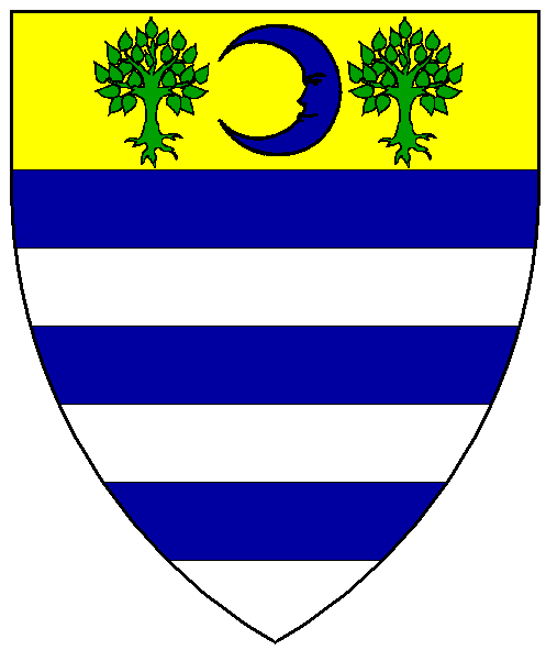 The arms of Genevieve Eloise Forester
