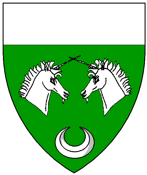 The arms of Gwenddydd Rhosyn o Gymru Newydd