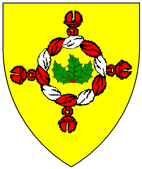 The arms of Jocelyn Holyer