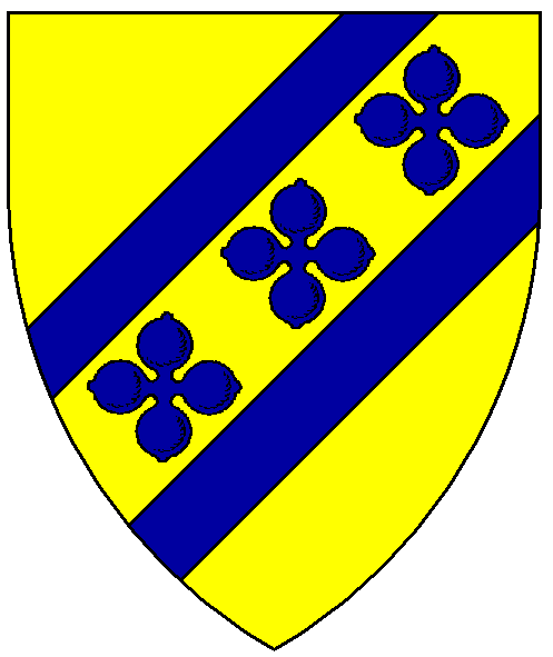 The arms of Leoba of Lecelade