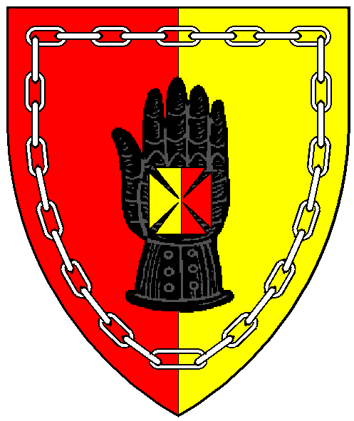 The arms of Peter du Gant Noir