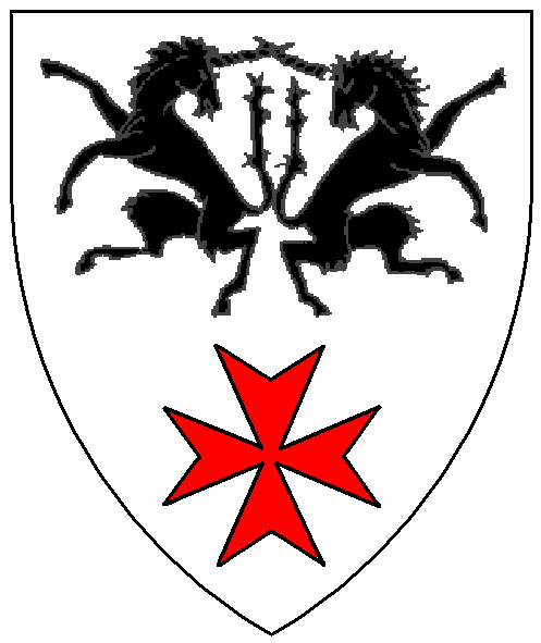 The arms of Richard de la Croix