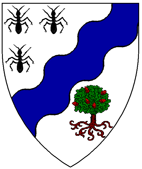 The arms of Þóra Rauðaskeggadóttir