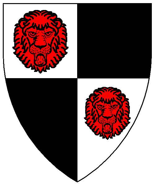 The arms of William de la Montaigne Coupe