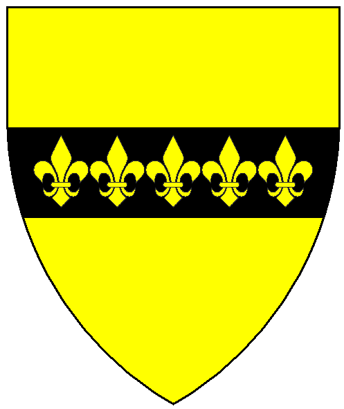 The arms of Ysabeau Angelline de Challon